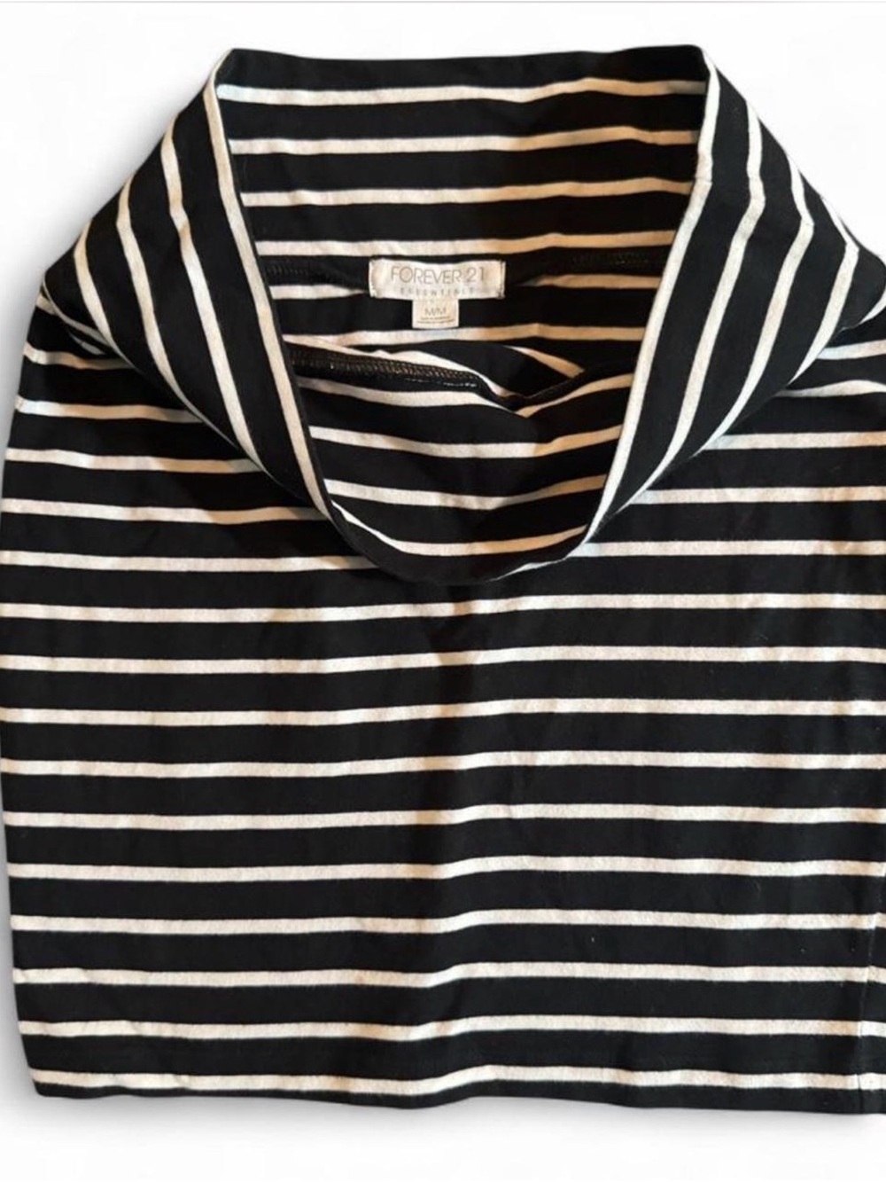 Striped Black and White stretchy Pencil mini Skirt - Picture 3 of 5